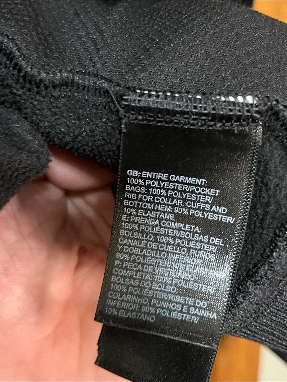 The North Face black/charcoal zip up jacket-no hood men’s XL